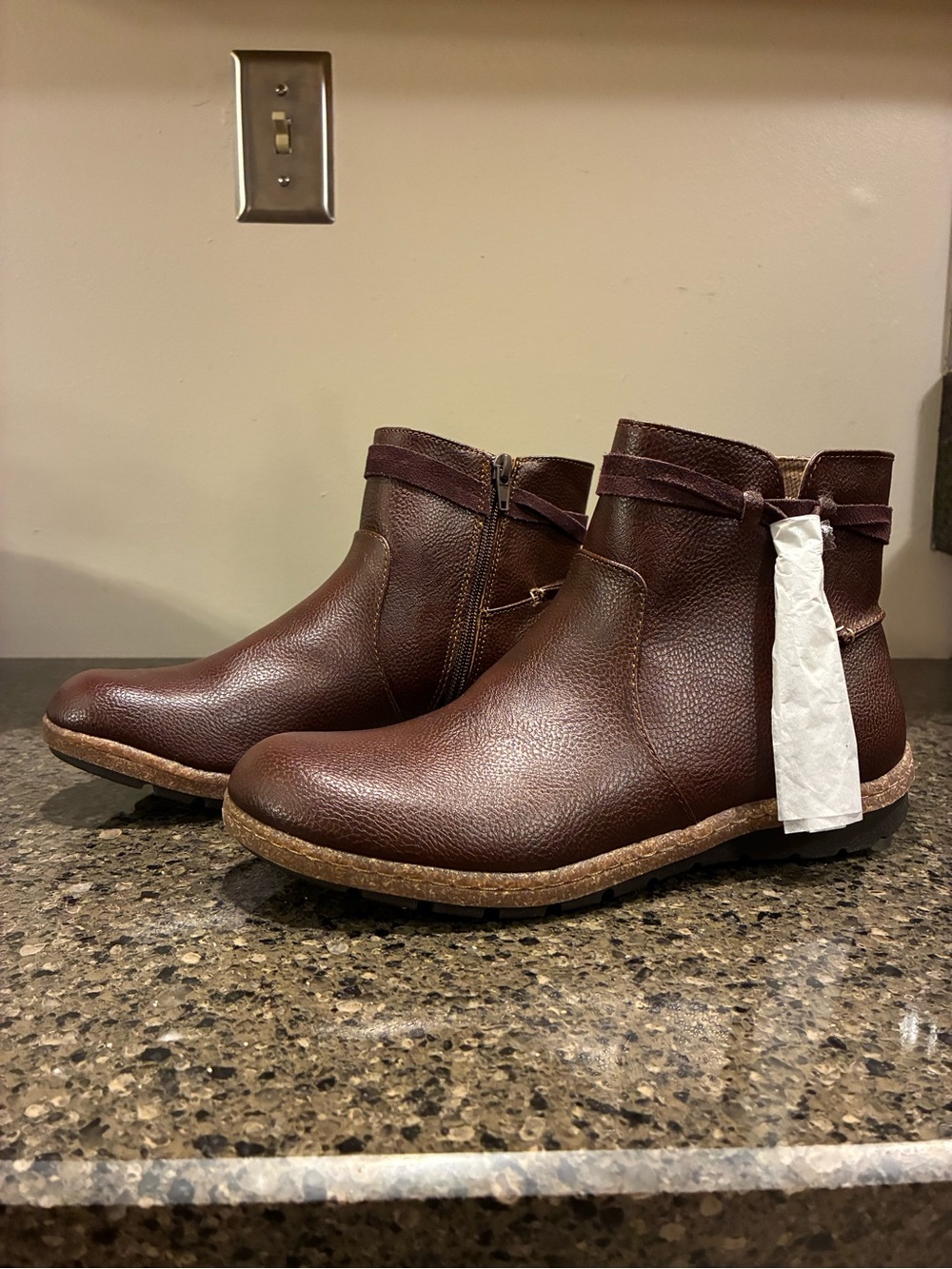 boc By Born Faux Leather Ankle Boots